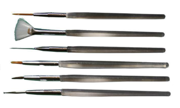 Nail Art Brush Set 6pc