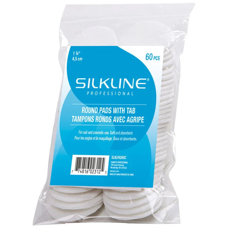 Silkline Round Pads with tab 60PCS